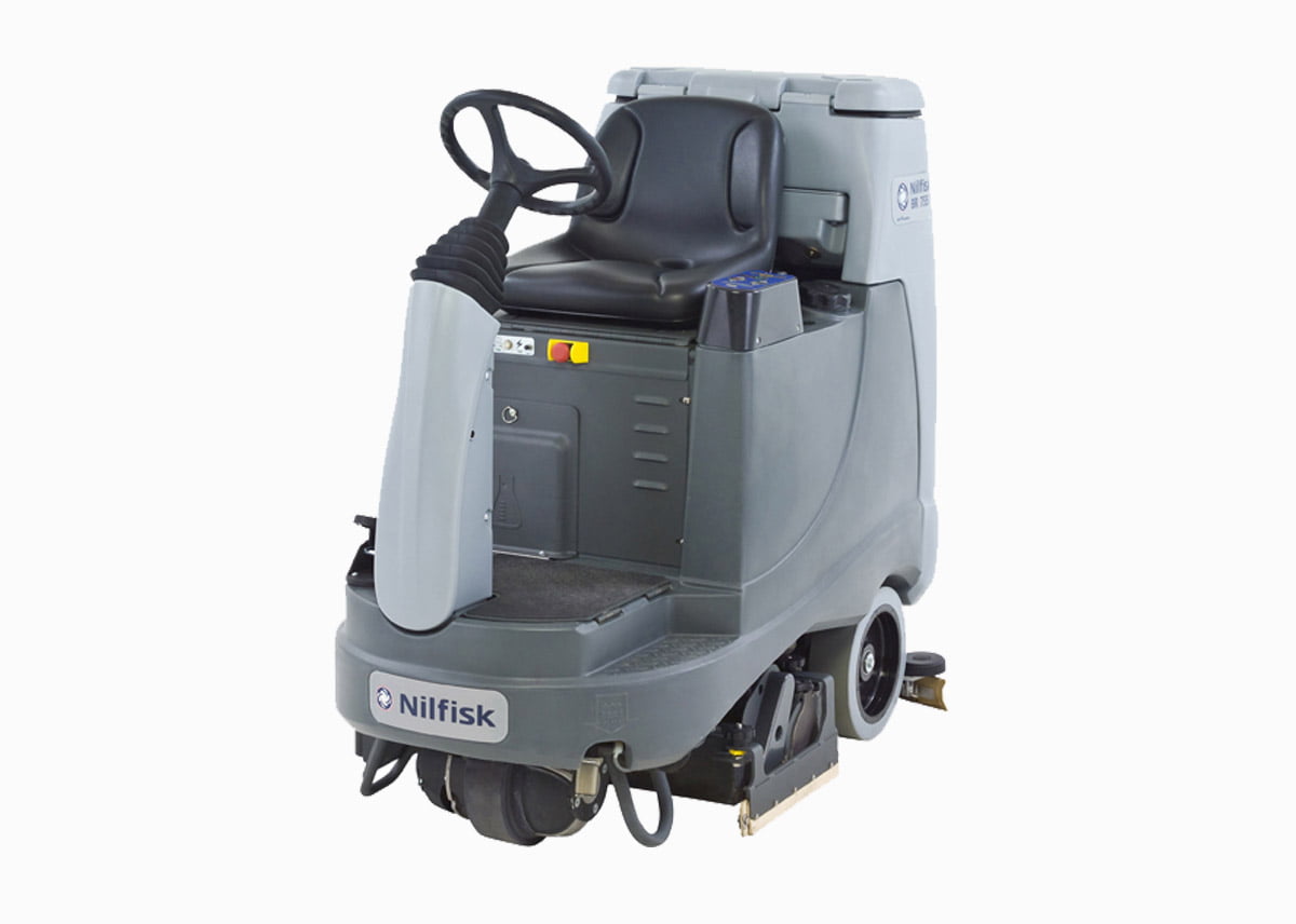 Nilfisk BR855 Ride on Scrubber - National Sweepers Australia