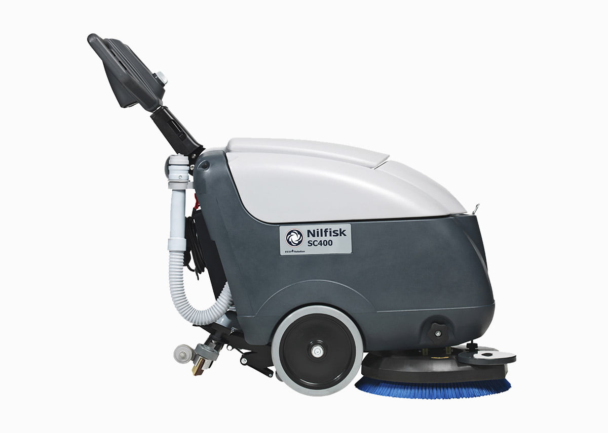 Nilfisk SC400 Battery Walk Behind Scrubber National Sweepers